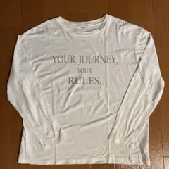 JOURNAL STANDARD relume ロゴロンT 長袖T ホワイト