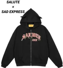 1971 SALUTE SAD EXPRESS 耳付き ジップアップパーカー L