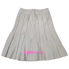 【未使用タグ付】【入学式】ツイードフレアスカート　ベージュ　 セレモニー