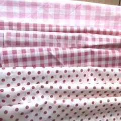 ハギレ生地　まとめ売り　ドット・チェック系