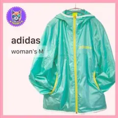 アディダス　キレイ色ナイロンパーカー　シャカシャカ　mサイズ　ウィンドブレーカー