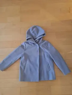 グレー フード付きコート　earth