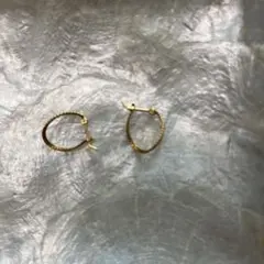 agete 10k フープピアス　箱、bagつき！