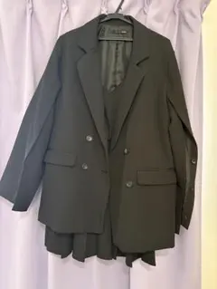 ヘザー ダブルブレストジャケット ワンピース