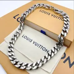 LOUIS VUITTON コリエ チェーン リンクス ネックレス シルバー