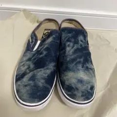 VANS デニム風 タイダイ スリッポン