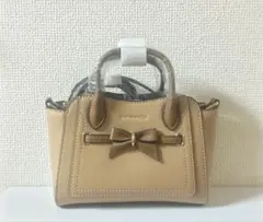 新品 サマンサベガ ミニ ショルダー バッグ ベージュ サマンサ