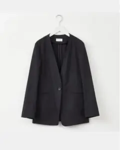 PLST レーヨンリネンストレッチカラーレスジャケット XS