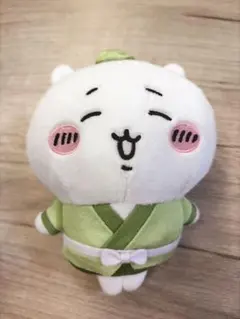 ちいかわ ぬいぐるみ マスコット 着物 緑