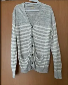 ナノユニバース　リネンカーディガン