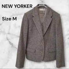 ニューヨーカー ウール ツイード テーラードジャケット