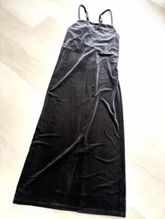 【しまむら】ベロア キャミワンピース サイズM