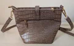 GRL クロコダイル柄ベルトデザインショルダーバッグ