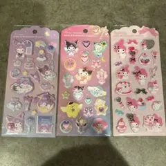正規品　ジュエルマシュマロステッカー　サンリオ　マイメロ　クロミ