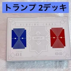 SLOWPLAYトランプ プラスチック100% 2デッキ ジャンボインデックス