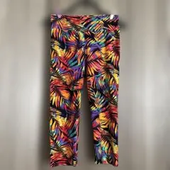カラフル葉柄レギンス
