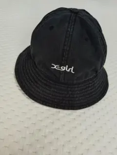 x-girl エックスガール　バケットハット　ブラック　USED