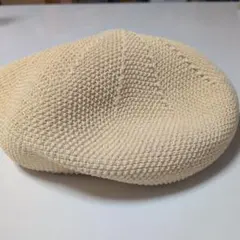 merlot　クリーム色 ベレー帽