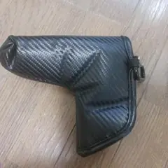 ブラック カーボンファイバー風 パター用ヘッドカバー