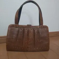 蛇革 昭和レトロ ヴィンテージ ハンドバッグ