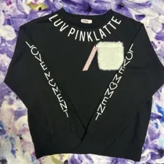 Mサイズ PINKLATTE ガールズ165cm 黒 トレーナー カットソーのサムネイル
