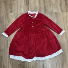 キッズ 赤ワンピース 4Y 100cm