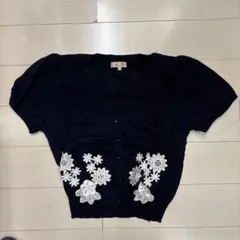 allamandaネイビー ボレロ カーディガン