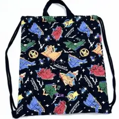 新品 ポケモン リザードン　巾着　体操着入れ 男の子　ナップサック　リュック　黒