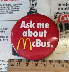 アメリカ ビンテージ 缶バッジ マクドナルド - メルカリ