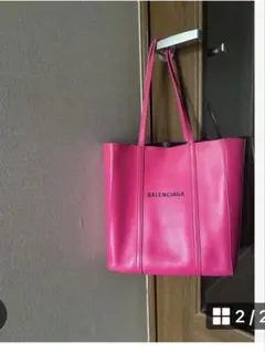 BALENCIAGA ピンク トートバッグ　正規品のサムネイル