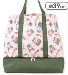 サンリオ　もふ耳レトロロリヰタ保冷ポケット付き2段トートバック【新品タグ付き】