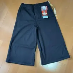 新品 CLOSSHI PREMIUM 裏地あったか ガウチョパンツ L 黒