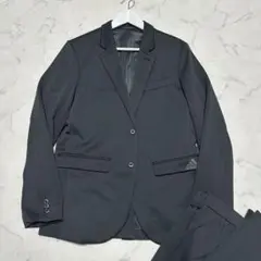 未使用級美品　希少　アディダスadidas セットアップスーツ　ブラック　黒