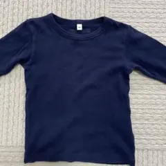 無印良品　子供用　カットソー　90センチ ネイビー