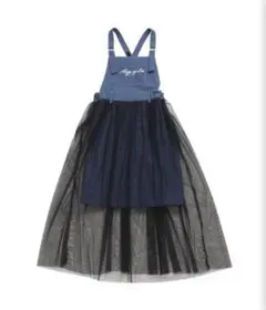 アルジーデニムジャンパースカート160 チュールスカート