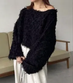 フリンジ ニット