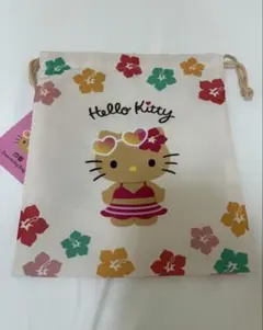 日焼けキティ　ハローキティ 巾着