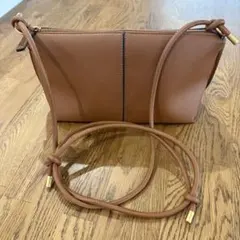 ザラ ショルダーバッグ ブラウン