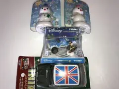 豪華！トミー ディズニー ＆ミニカー＆スノーマン2体全部セット！