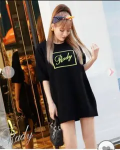 Rady レディー  ジャガード　ニット　ワンピース  ロゴ　ワンピ　S