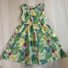 SERAPH ノースリーブ パイナップル柄 ワンピース 110cm