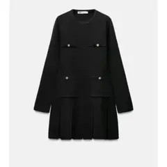 ショート丈プリーツニットドレス　ZARA