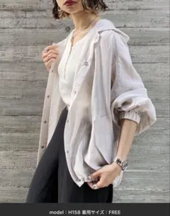 シアーフードブルゾン