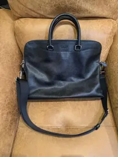 COACH コーチ ビジネスバッグ ブリーフケース レザー ブラック A4可能
