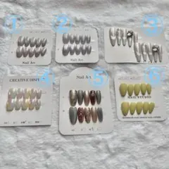 マルチカラー デザイン ネイルチップ まとめ売り