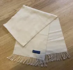 カシミア　マフラー　アイボリー