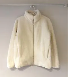 ファーリーフリースフルジップジャケット OFF EHITE M ユニクロ