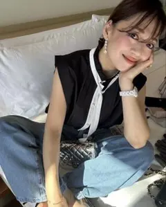 【イデアルーチェ】 レタスジレ ブラック❣️ 週末大幅値下げです‼️