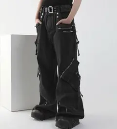 nofaithstudio風 デニムカーゴパンツ