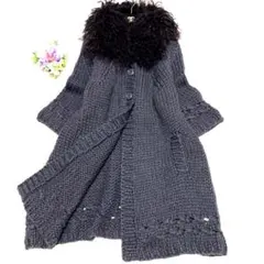 ★ shiyo様　マックスマーラ❤︎ボリュームニットコート❤︎カールファー❤︎ M L